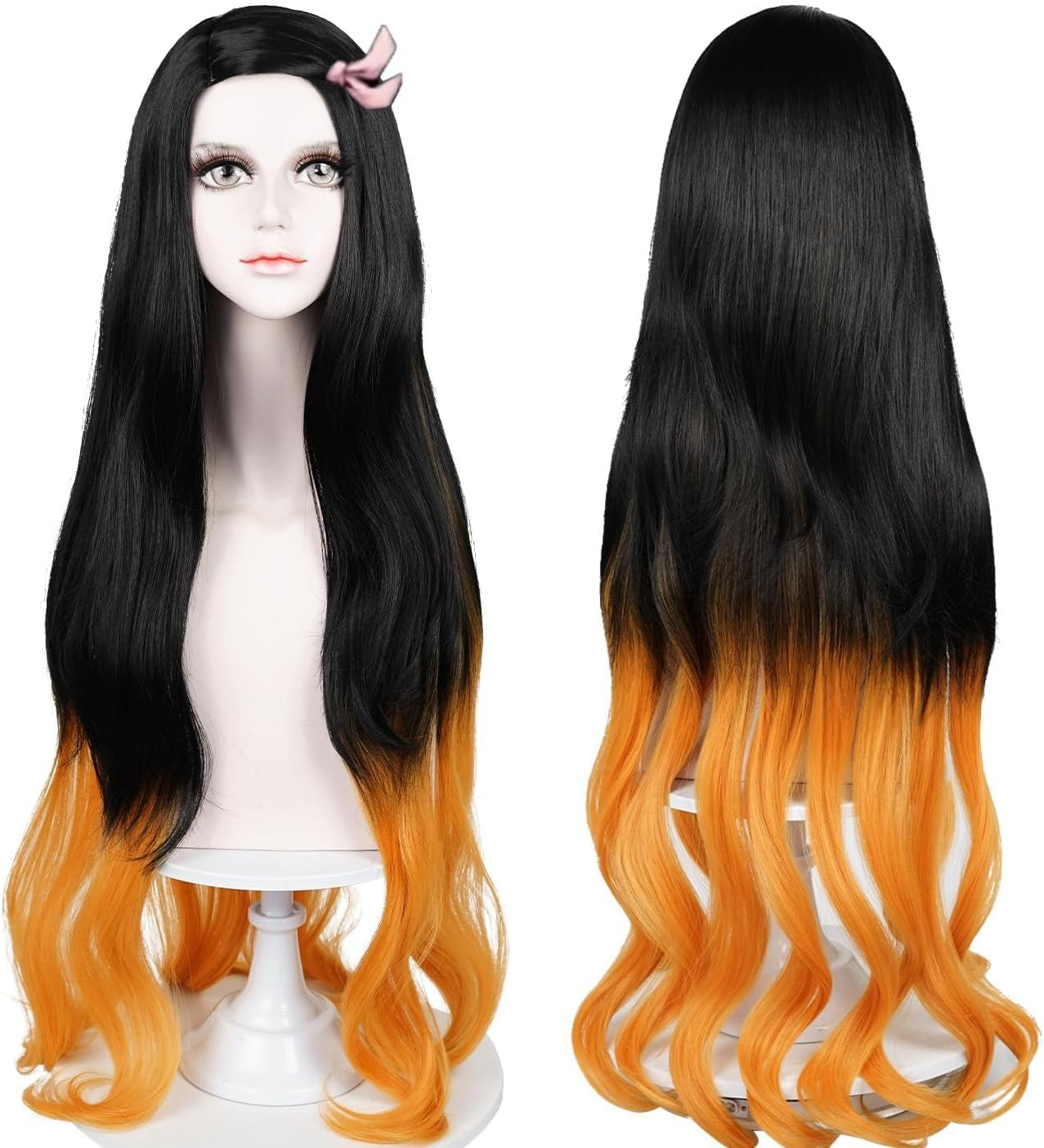 LABEAUT&Eacute; Anime Yellow Wig for Lumine Cosplay Wig Blonde Straight Hair with Bangs + Cap (Traveler-Lumine) - Blonde - Barbara image number 5