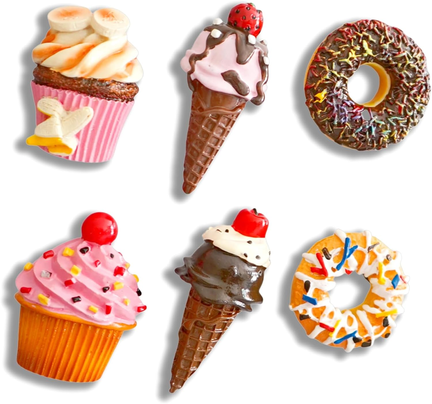 4Pcs Cute Flower Refrigerator Magnets with Handmade Orchid Wooden Pot, Simulation Plant Refrigerator Magnet for Adults, Mini Decor Magnet for Fridge, Home, Kitchen, Office, School, Locker, Whiteboard&hellip;