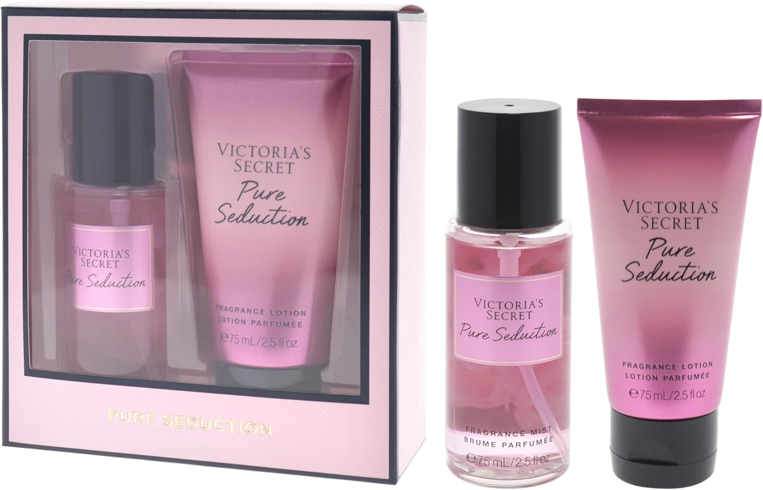 Pure Seduction Set by Victorias Secret for Women - 2 Pc Gif Set 2.5Oz Fragance Mist, 2.5Oz Fragance Lotion image number 1