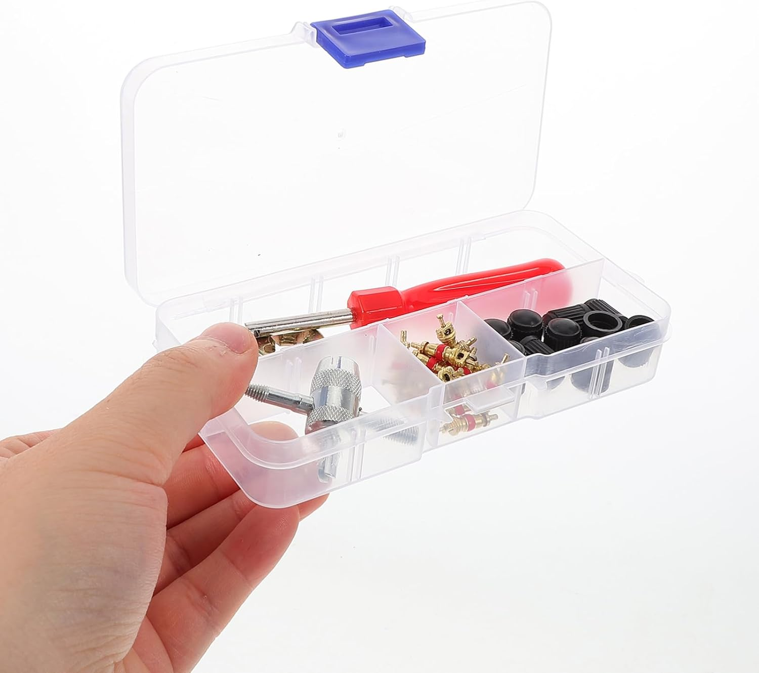 CHILDWEET Valve Core Tool Kit Tire Valve Stem Tool Motorcycle Core Wrench Automotive Repair Kit image number 6