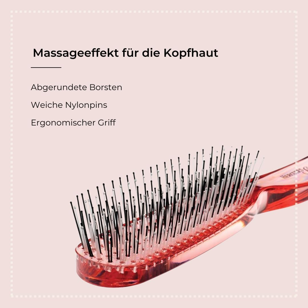 Hercules S&auml;gemann NYH Scalp Brush 8203 Pink Pack of 1 image number 1