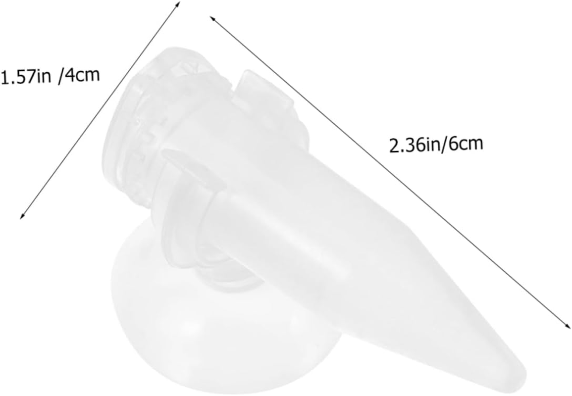 BELLIFFY 6Pcs Shrimp Feeder Tube with Suction Cups, Plastic Automatic Fish Tank Feeder for Brine Shrimp Hatchery, Mini Aquarium Feeding Tool for Small Fish and Aquatic Pets image number 2