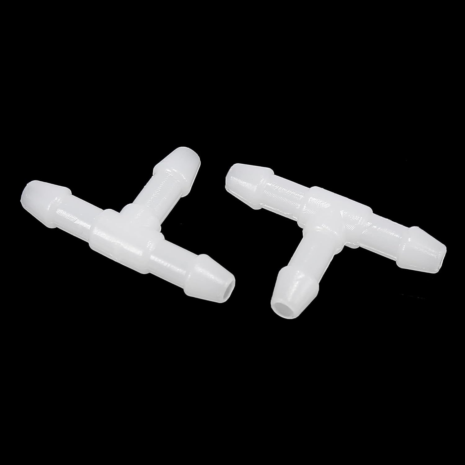 X AUTOHAUX 30Pcs I Shaped T Shaped Y Shaped Plastic 2 Way 3 Way Windshield Washer Hose Connector Tube Pipe Fitting Splitter Adapter for Car White - Black image number 3