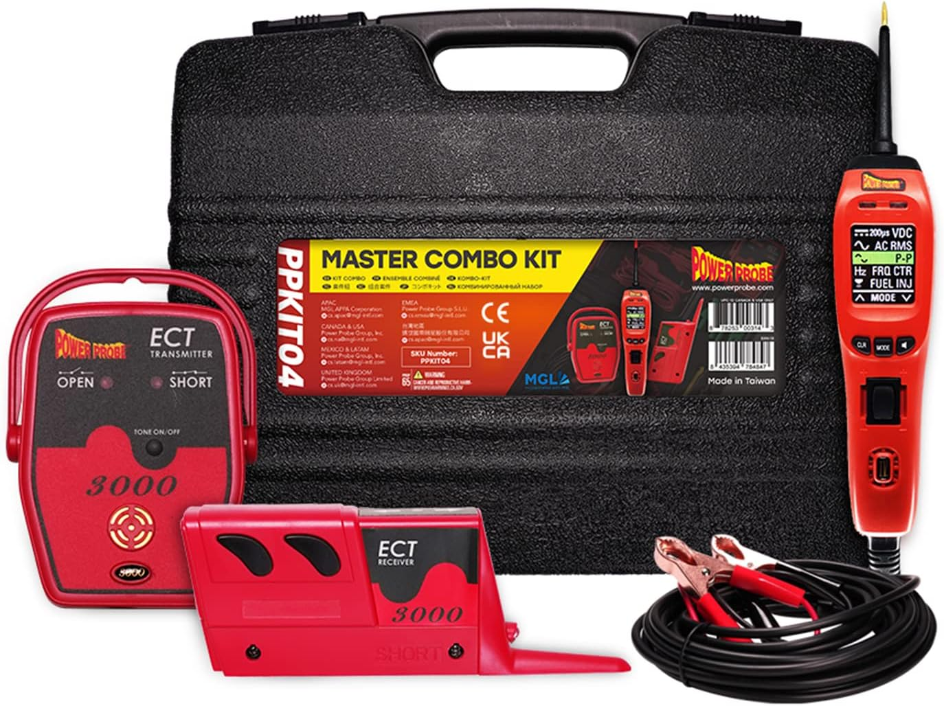 POWER PROBE IV Master Combo Kit - Red (PPKIT04) Includes Power Probe IV with PPECT3000 and Accesso image number 2