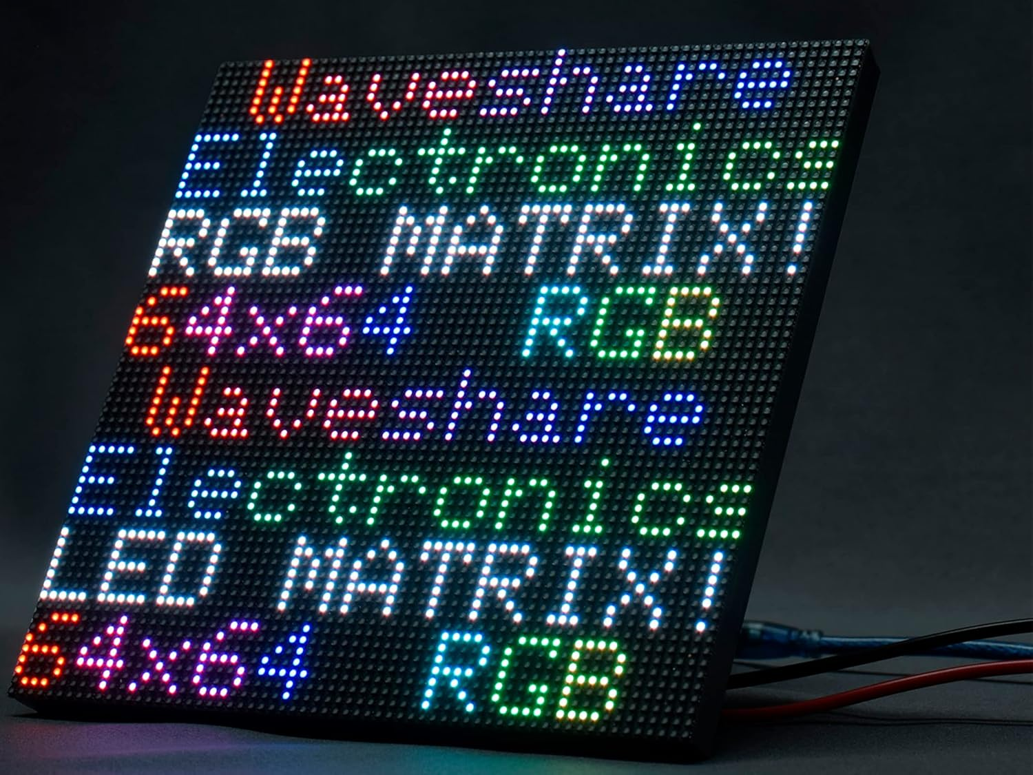 RGB Full-Color LED Matrix Panel 64X32 Pixels, 2.5Mm Pitch, 2048 Individual RGB Leds, Adjustable Brightness, Support Raspberry Pi/Raspberry Pi Pico/Esp32/Ardu, Display Text, Colorful Image/Animation