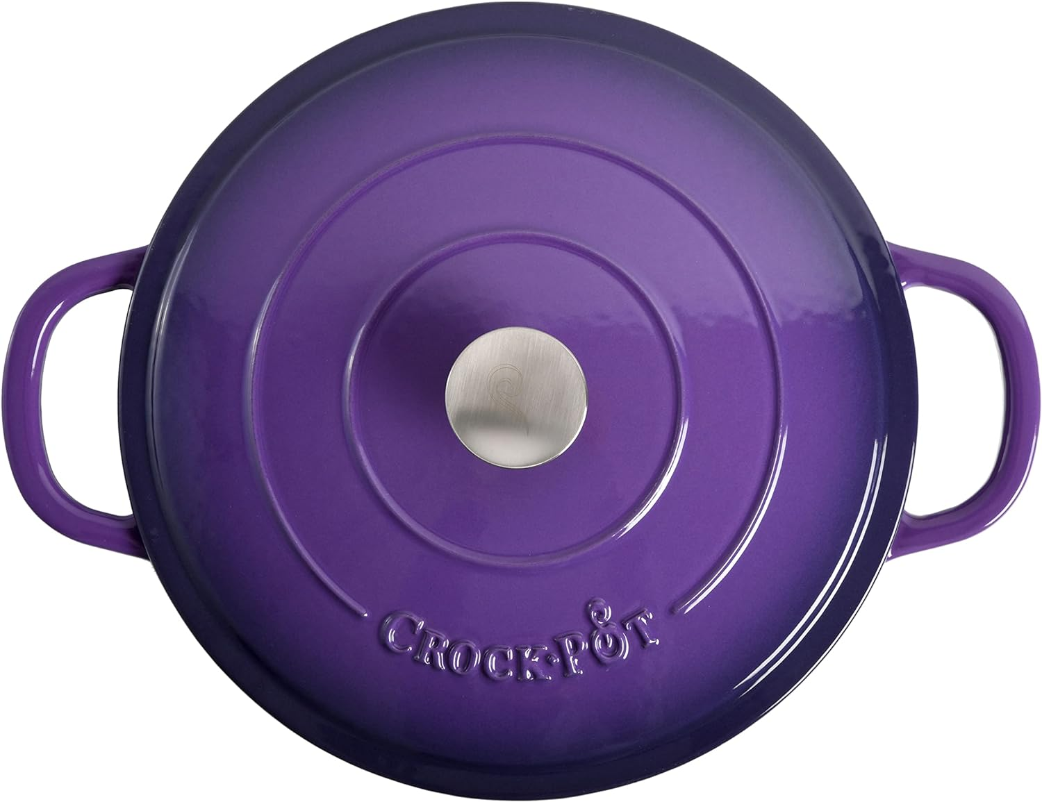 Crock-Pot Artisan Enameled Cast Iron Braiser W/Lid, 5 Quart, Lavender Purple image number 5