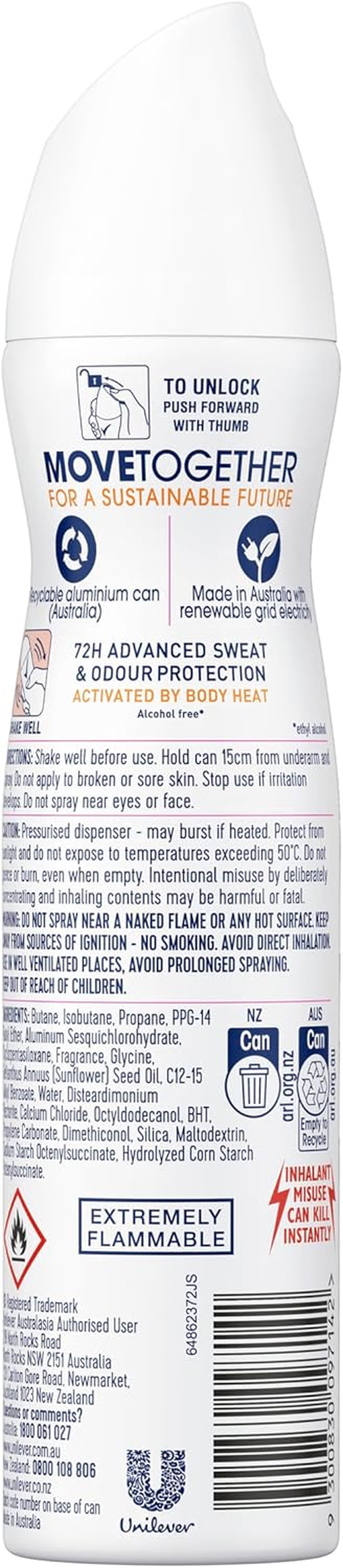 Rexona Women'S Advanced Protection Energise Antiperspirant 220 Ml image number 1