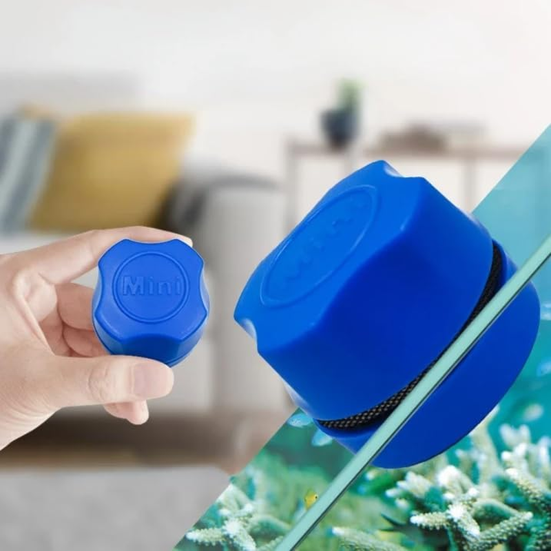 Mini Aquarium Magnetic Brush Fish Tank Glass Cleaner Fish Tank Magnetic Clean Brush Glass Floating Algae Scraper Tool