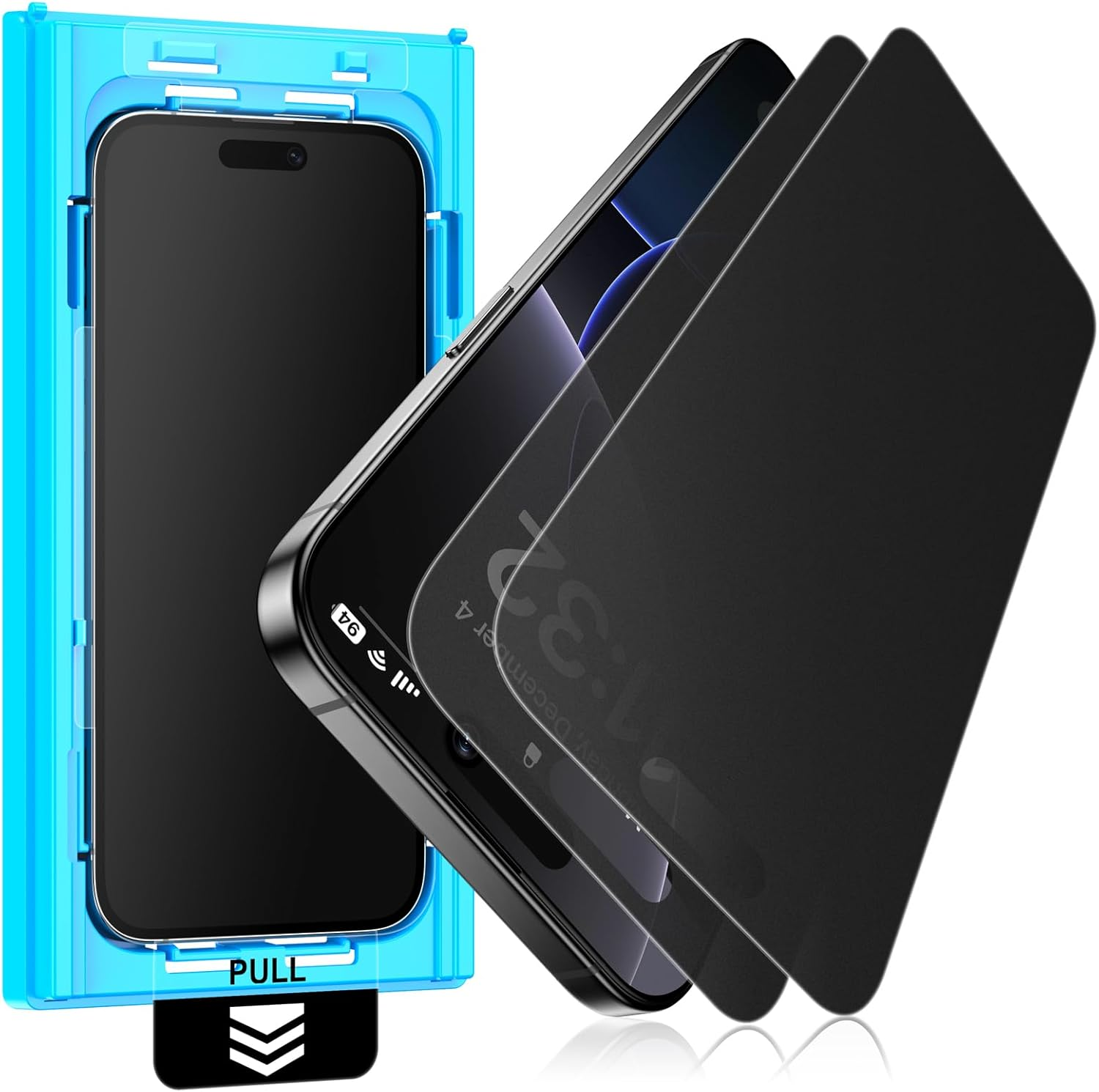 Mothca Matte Privacy Screen for Iphone 16 Pro, Privacy Screen Protector, Anti-Spy Privacy Screen Protector, 9H Protective Glass, Anti-Fingerprint (6.3 Inches, Pack of 2)