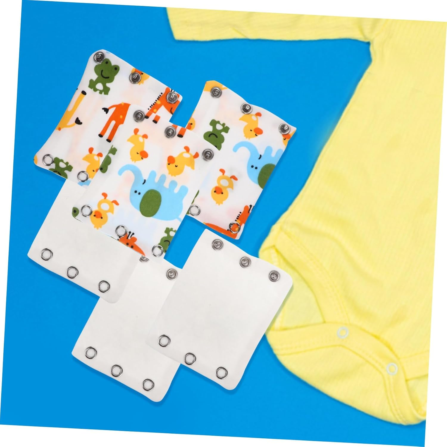 6Pcs Hoodie Extensions Jumpsuits Extender Snaps Onesie Sleep Suit Extender Bodysuit image number 3