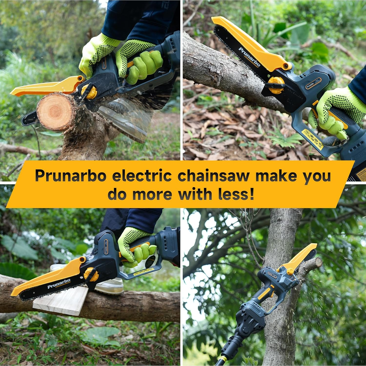 8 Inch Chainsaw Chain Replacement, 45 Drive Links .043" Gauge 1/4" LP Pitch Low-Kickback Fits Prunarbo PR-E8 8Inch Mini Electric Hand Saw Cordless for Wood Cutting Trimming Gardening Tool (Chain-1Pc) image number 6