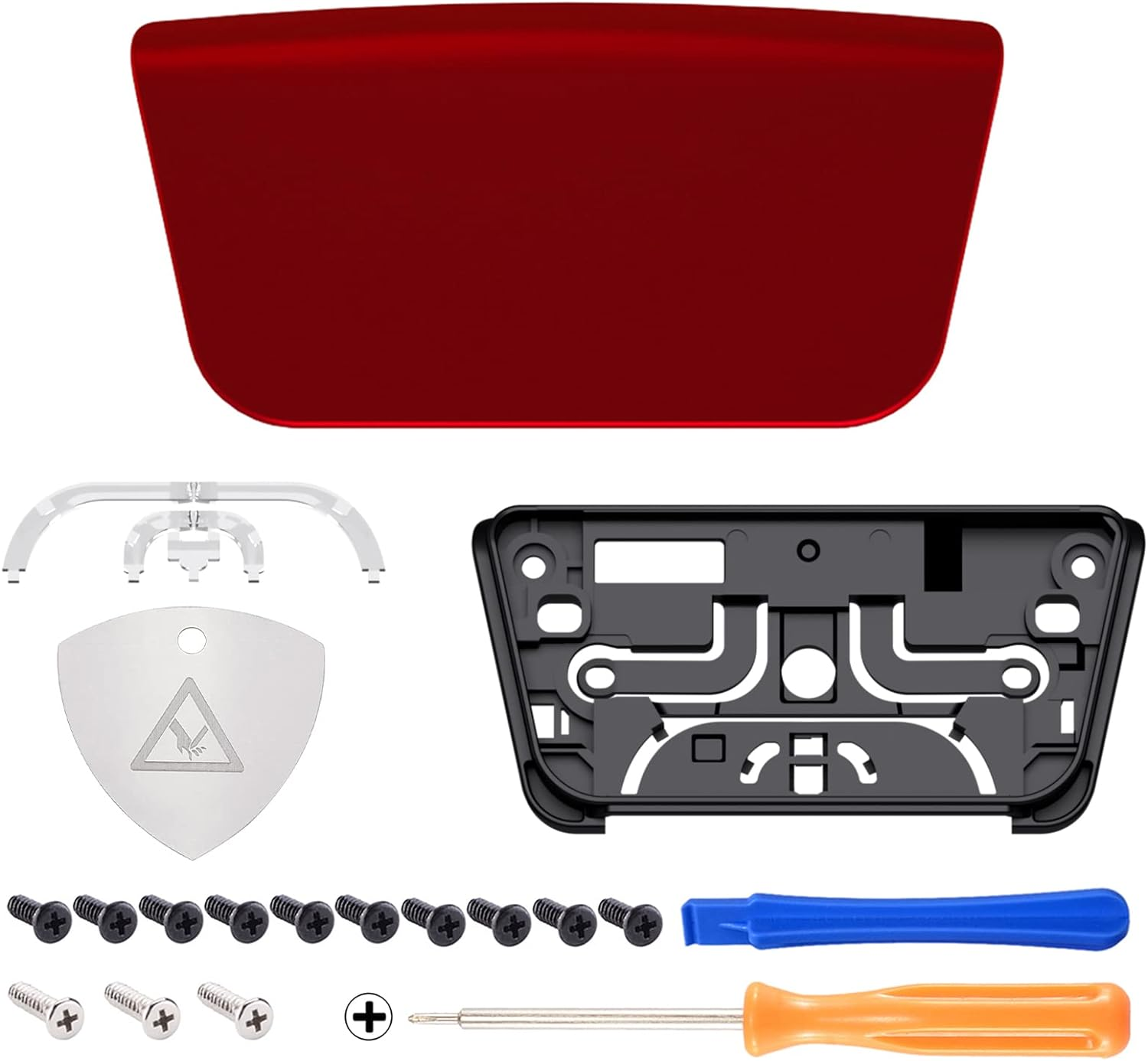 Extremerate Scarlet Red Soft Touch Replacement Touchpad Cover Compatible with Ps5 Controller BDM-010 020 030 040 050, Custom Part Touch Pad Compatible with Ps5 Controller - without Controller - Blue image number 3