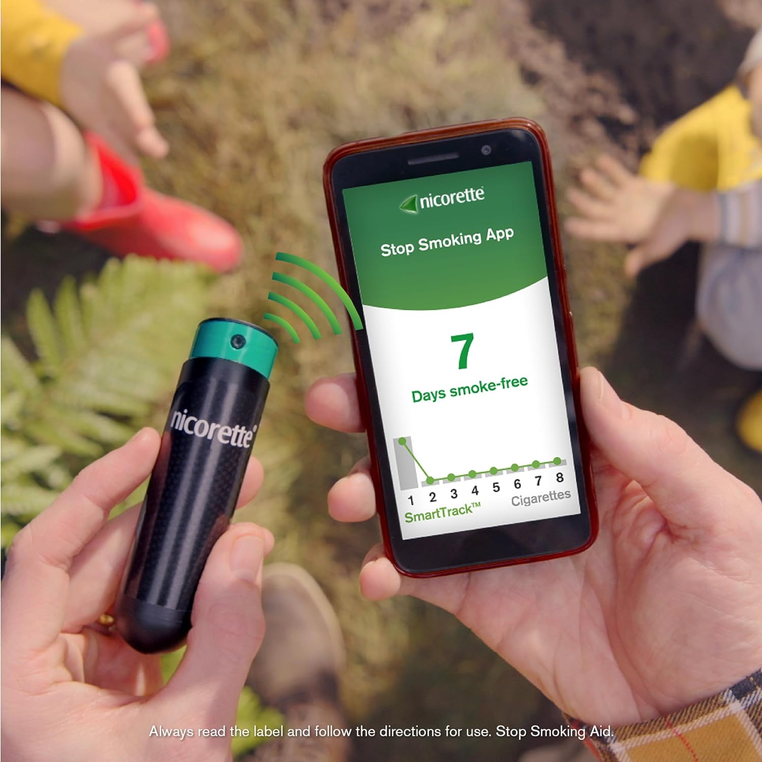 Nicorette Quit Smoking Quickmist Smarttrack Nicotine Mouthspray Duo Pack image number 3