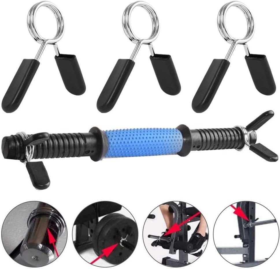 Hualianmengxin Spring Clip Collars, 1 Inch (25 Mm) for Smooth Dumbbell Handle or Standard Weightlifting Barbell (Pack of 6) image number 3