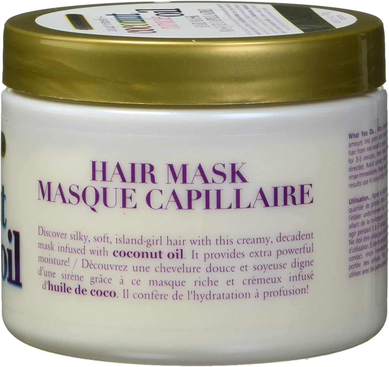 OGX Coconut Miracle Oil Hair Mask for Damaged Hair, 168G image number 5