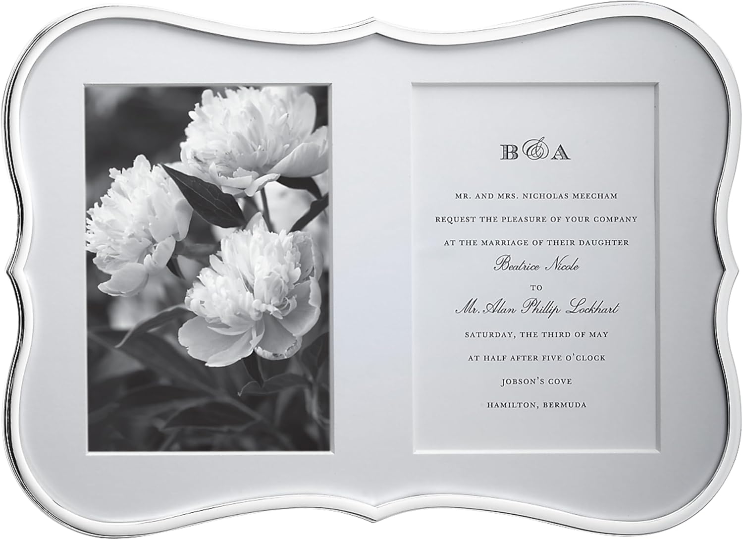 Kate Spade New York Crown Point Double 5" X 7" Frame, 2.60 LB, Silver image number 3