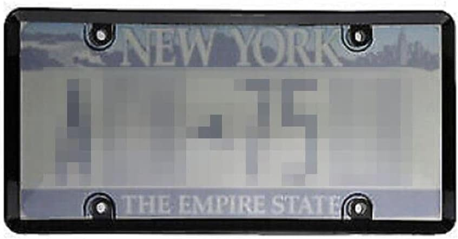 Anti Speed Red Light Toll Camera Stopper Plate Frames, Clear Reflective anti License Q7U2 Pho Protective Plate Cover License (C) image number 3