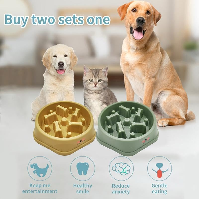 Pawluv Slow Feeder Dog Bowl &ndash; Anti-Choke Maze Design, Non-Slip Base, Bpa-Free, Fun Puzzle Dish for Fast Eaters & Bloating Prevention (Pink) image number 1