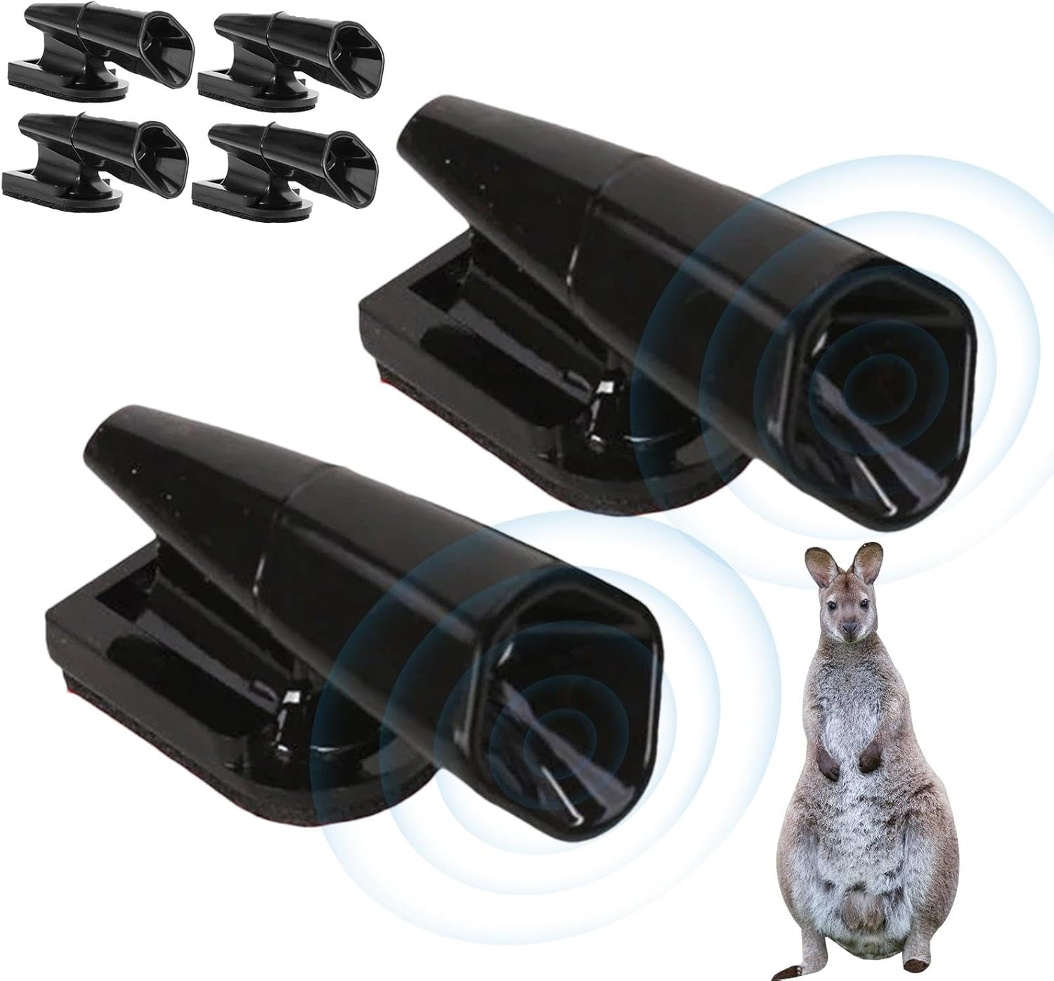 Anti Deer Whistle for Car,Deer Warning Whistle for Car - Driving Ultrasonic Animal Alarm Device, Ultrasonic Driving Deer Warning Alarm, Animal Warning Double Sided Tape for Car, image number 6