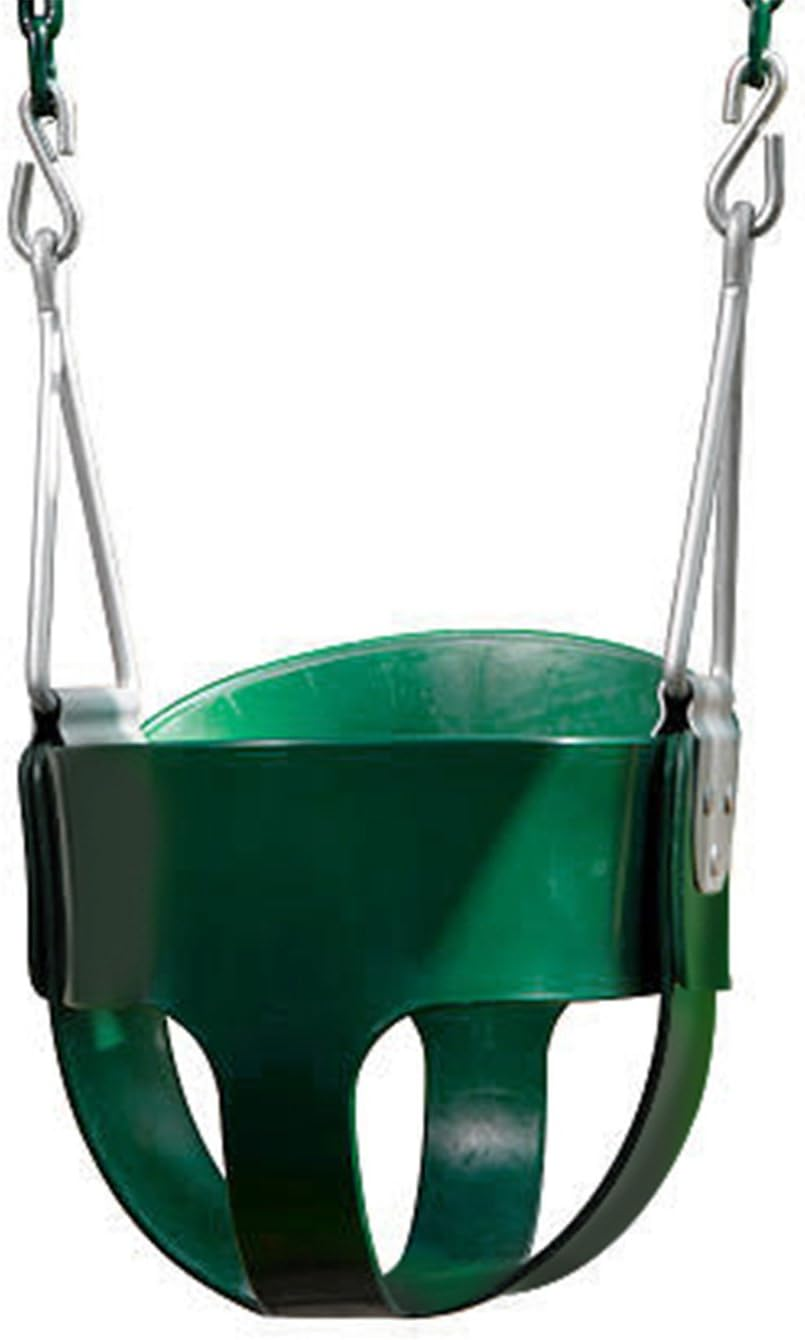 Lifespan Kids Metal Chain Bucket Baby Seat (Green) Swing Set Attachment