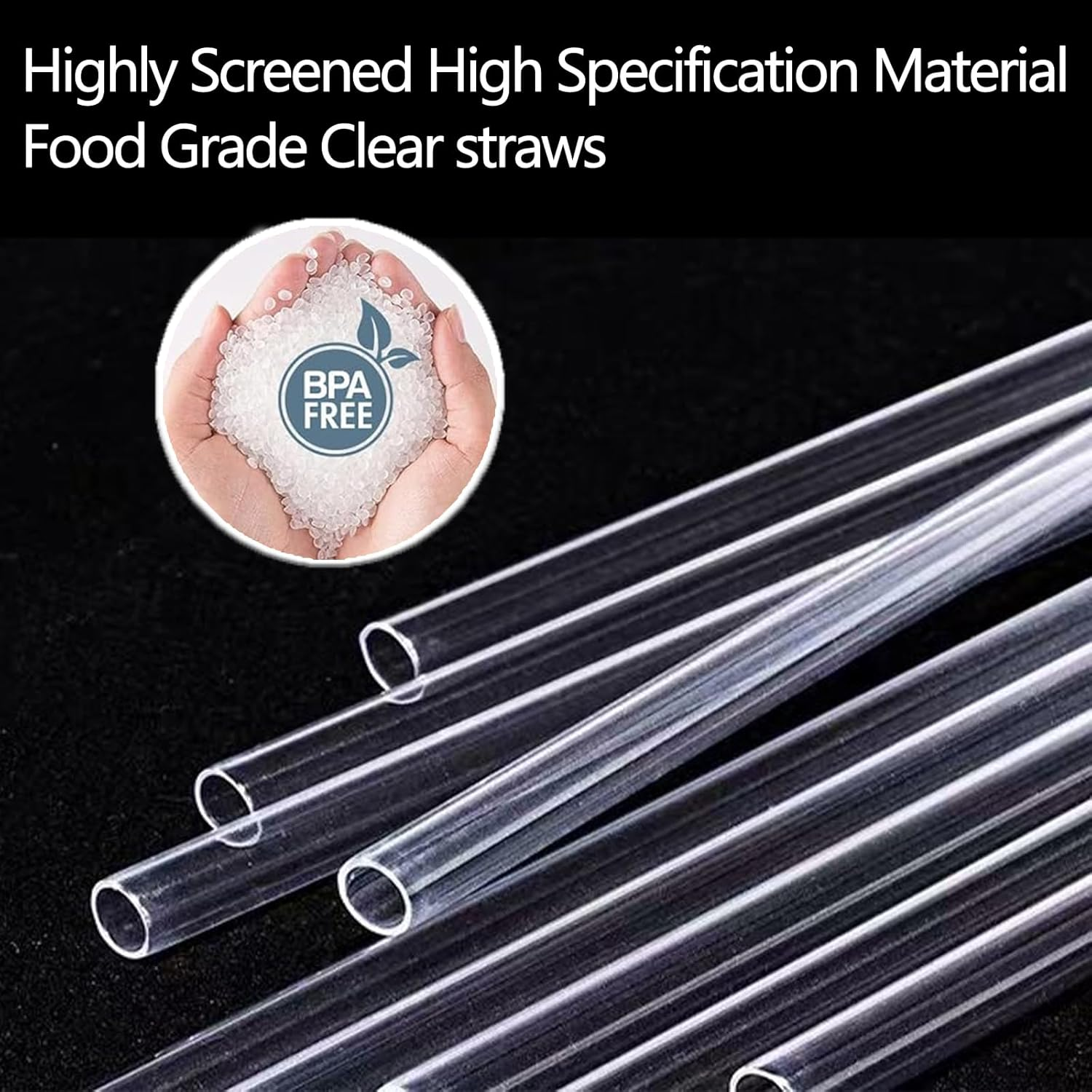 8Pcs Plastic Replacement Straw for Stanley Cap, Straw Brush Easy to Clean Water Bottle Reusable Clear Straws, Long Plastic Straws Thick for 30Oz/40Oz(8 Pack with 2 Brush)