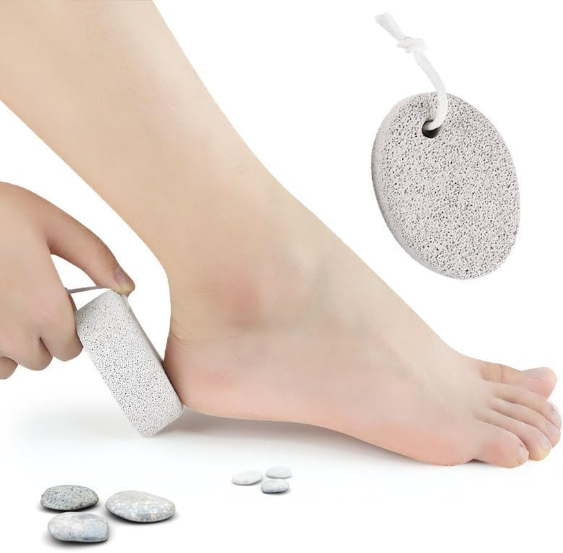 6PCS Pumice Stone for Feet,Exfoliation Remove Dead Skin Pedicure Tool,Lava Pedicure Tools Hard Skin Callus Remover for Feet,Heels and Hands image number 4