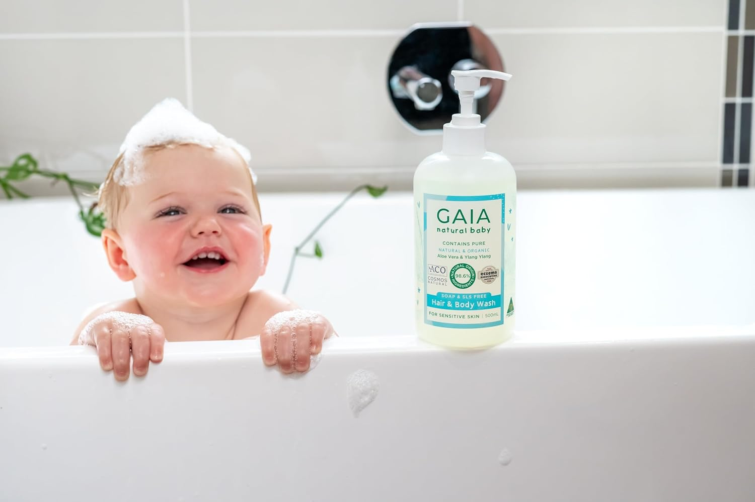 Tooshies Eco Nappy Pants - Size 5 Walker - 112 Count + Sudocrem Healing Cream 400G + GAIA Natural Baby Hair and Body Wash 500Ml image number 2