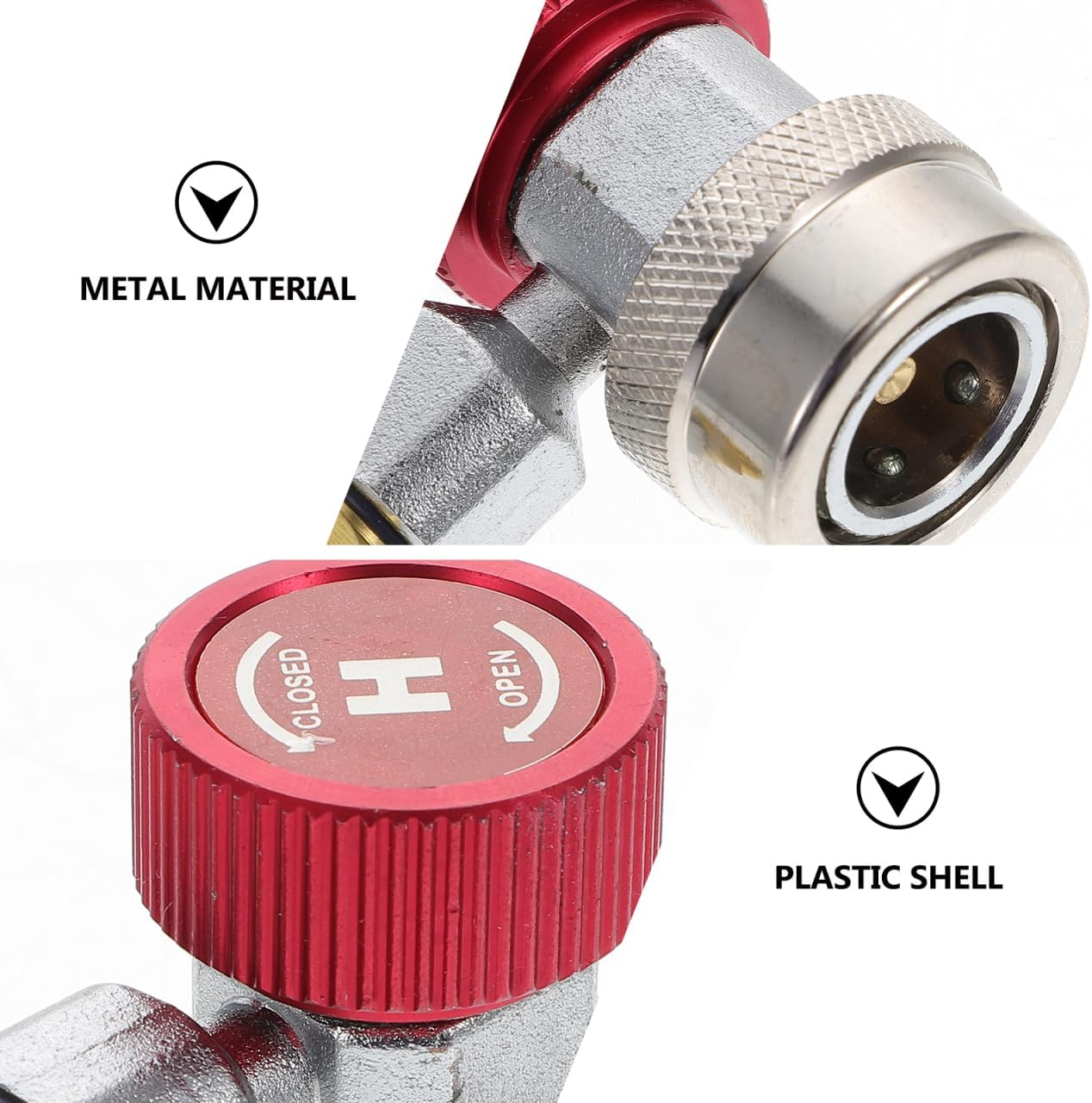 Sherchpry Car Air Conditioning Tool Set R134A Quick Coupler Adapter Automotive Ac Fittings Metal Sae Connector for Vehicle Aircon Hose Maintenance image number 6