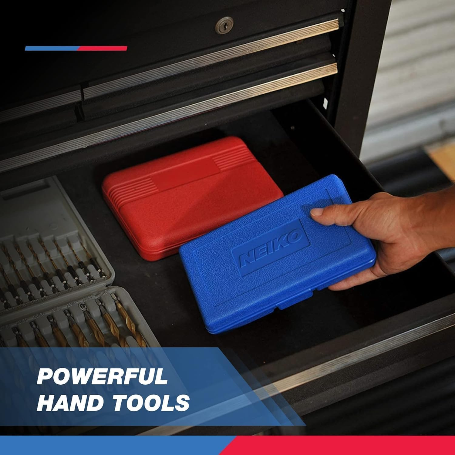 Neiko 10075A Hex Bit Socket Set, S2 Steel | 13-Piece Set SAE image number 1