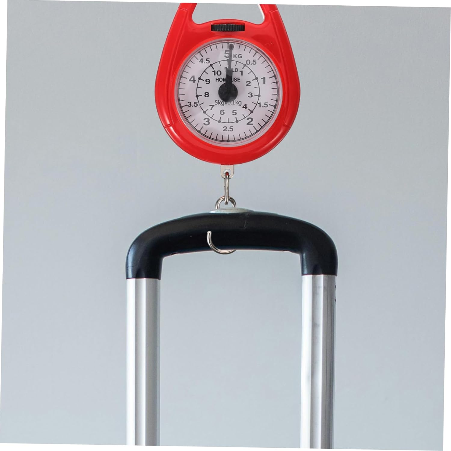 TOYZFRIENDY Mini Portable Red Spring Scale Hook Handheld Luggage and Fishing Weighing Scale for Travel and Outdoor Use image number 5