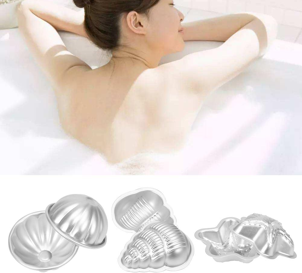 2 Pcs Bath Bomb & Soap Mold, 10Cm / 3.94 Inch DIY Metal Bath Bomb Molds, Handmade Fizzy Crafting Tool, DIY Crafts, Soap, Cake, Ice Cream, Baking and Candle Making Supplies (Sea Star) image number 5