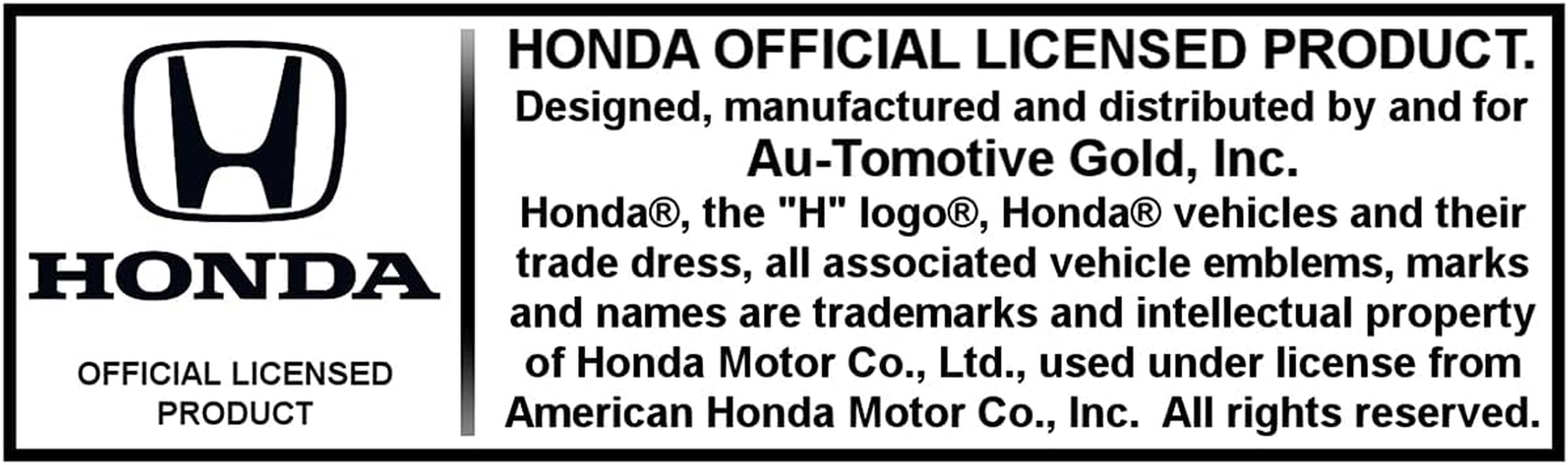 Honda Red Logo Black Acrylic License Plate with Chrome Frame Kit image number 5
