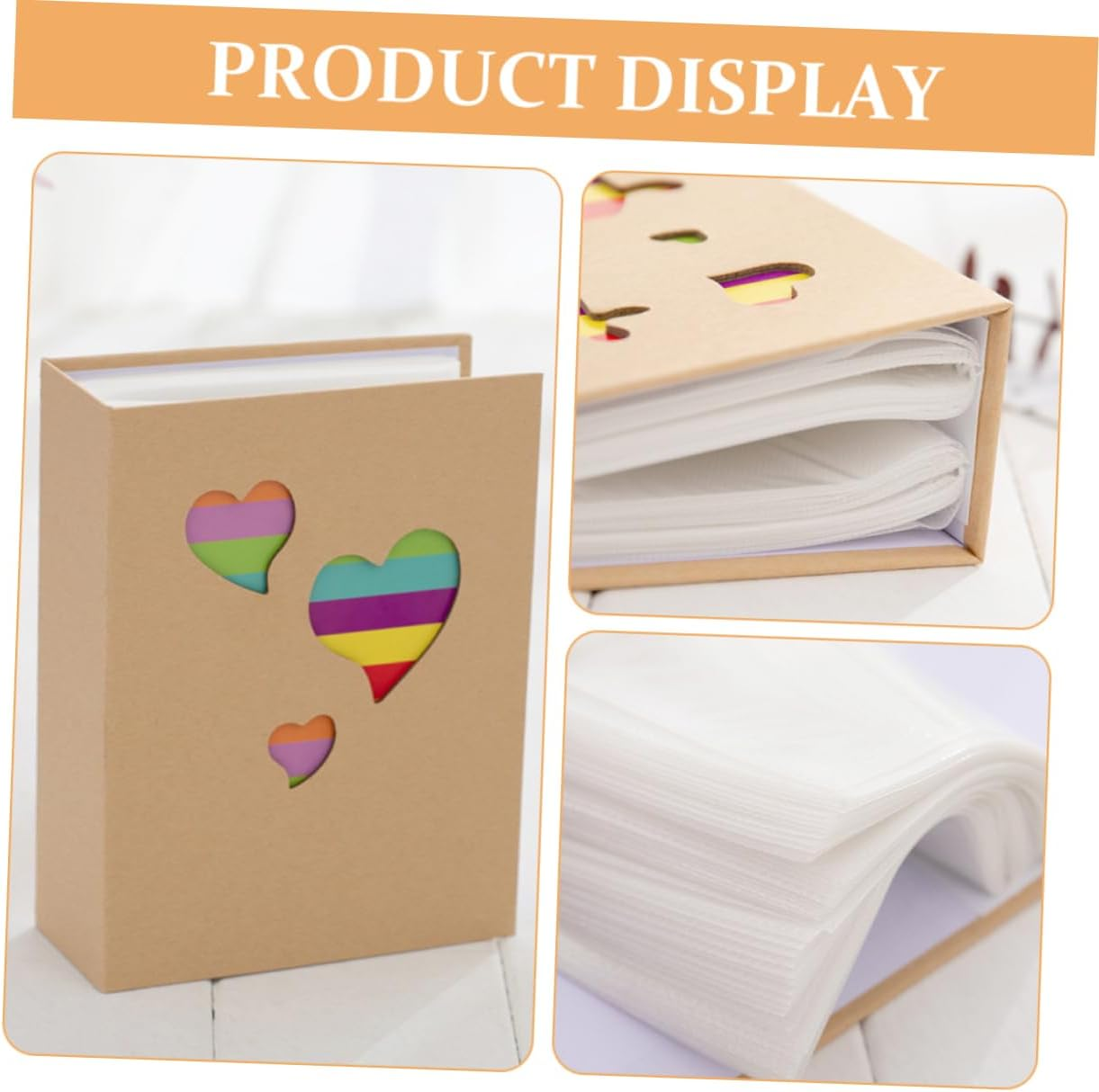 Toddmomy Kraft Paper Photo Album Boy Girl Boy Girl Cute Decorative Picture Album image number 3