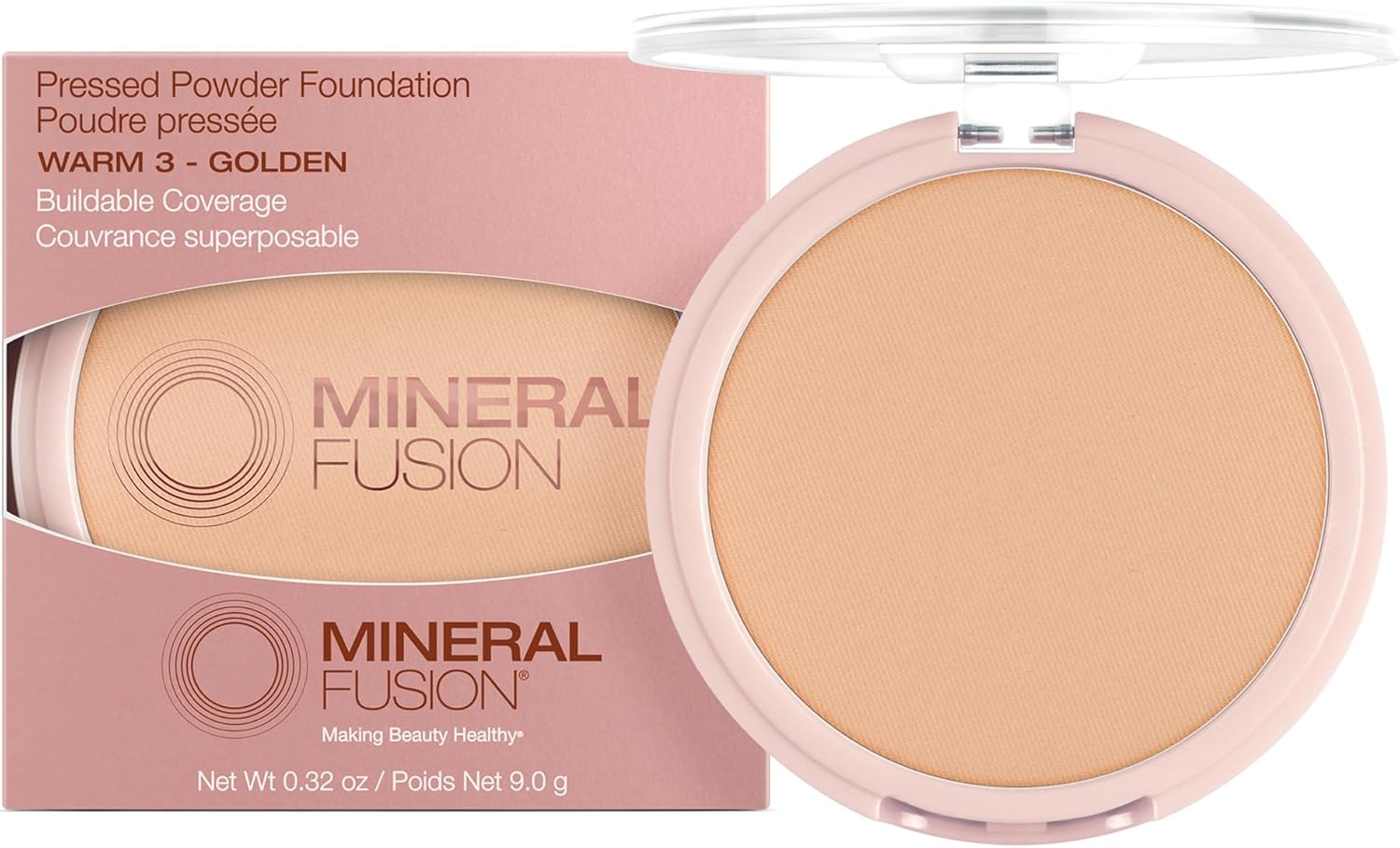 Mineral Fusion Pressed Powder Foundation - 01 Cool, 9 G