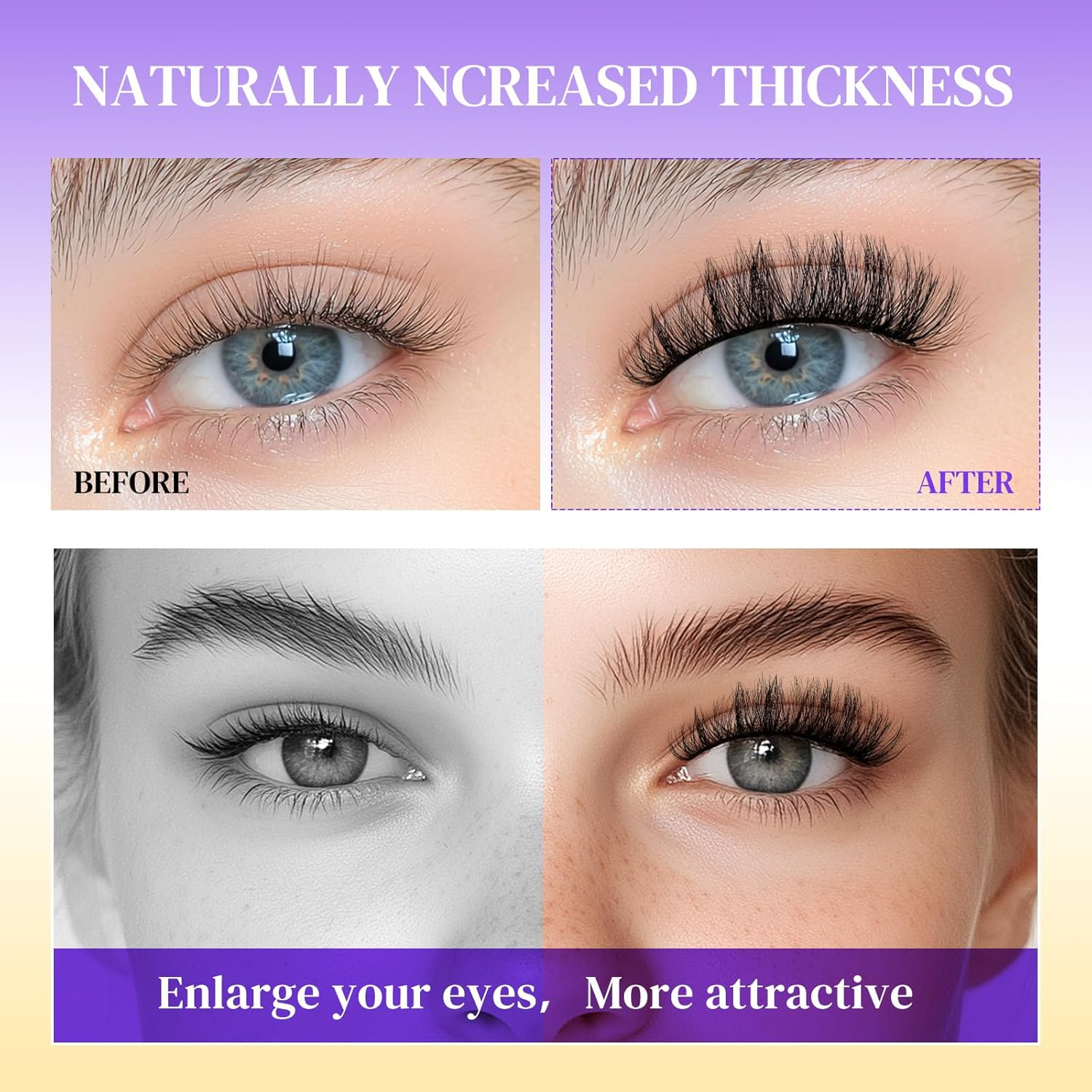 ACTROL Individual Eyelash Lashes Clusters ACT-A 0.07 14-20Mm Mix D Curl - Natural & Bold Volume Lashes, Reusable DIY Lash Extensions for Customized Looks - Hypoallergenic & Cruelty-Free image number 4