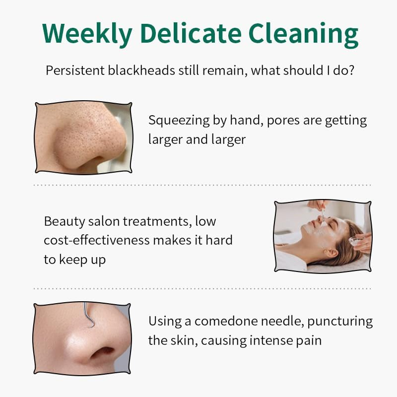 FAFUBOTIF 1 Pcs Blackhead Remover Tools, Silicone Face Scraper for Deep Cleansing, Nose Blackhead Remover for Women Men - Green