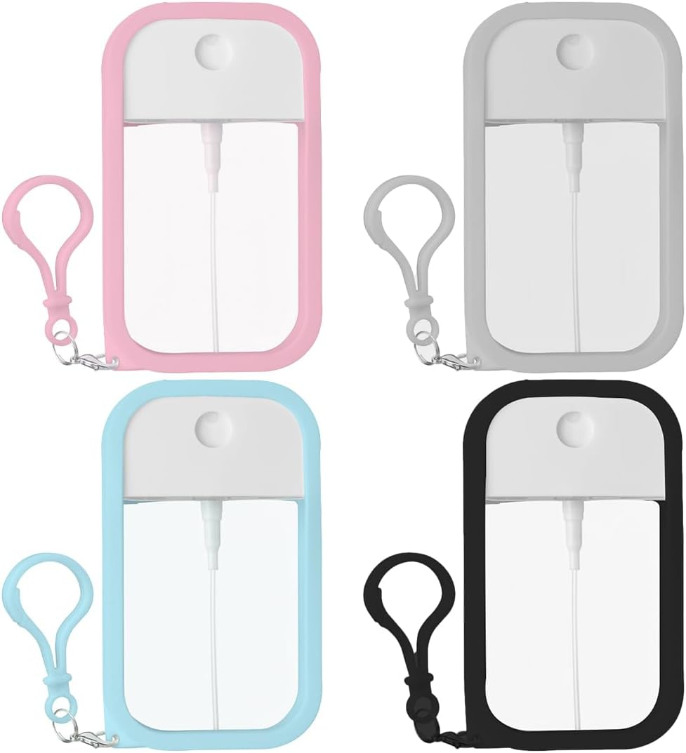 GXGM 4 Pcs 50Ml Travel Perfume Holder Bag Perfume Holder Empty Perfume Atomizer Empty Spray Bottle Empty Spray Container for Perfume Travel Cosmetics image number 5