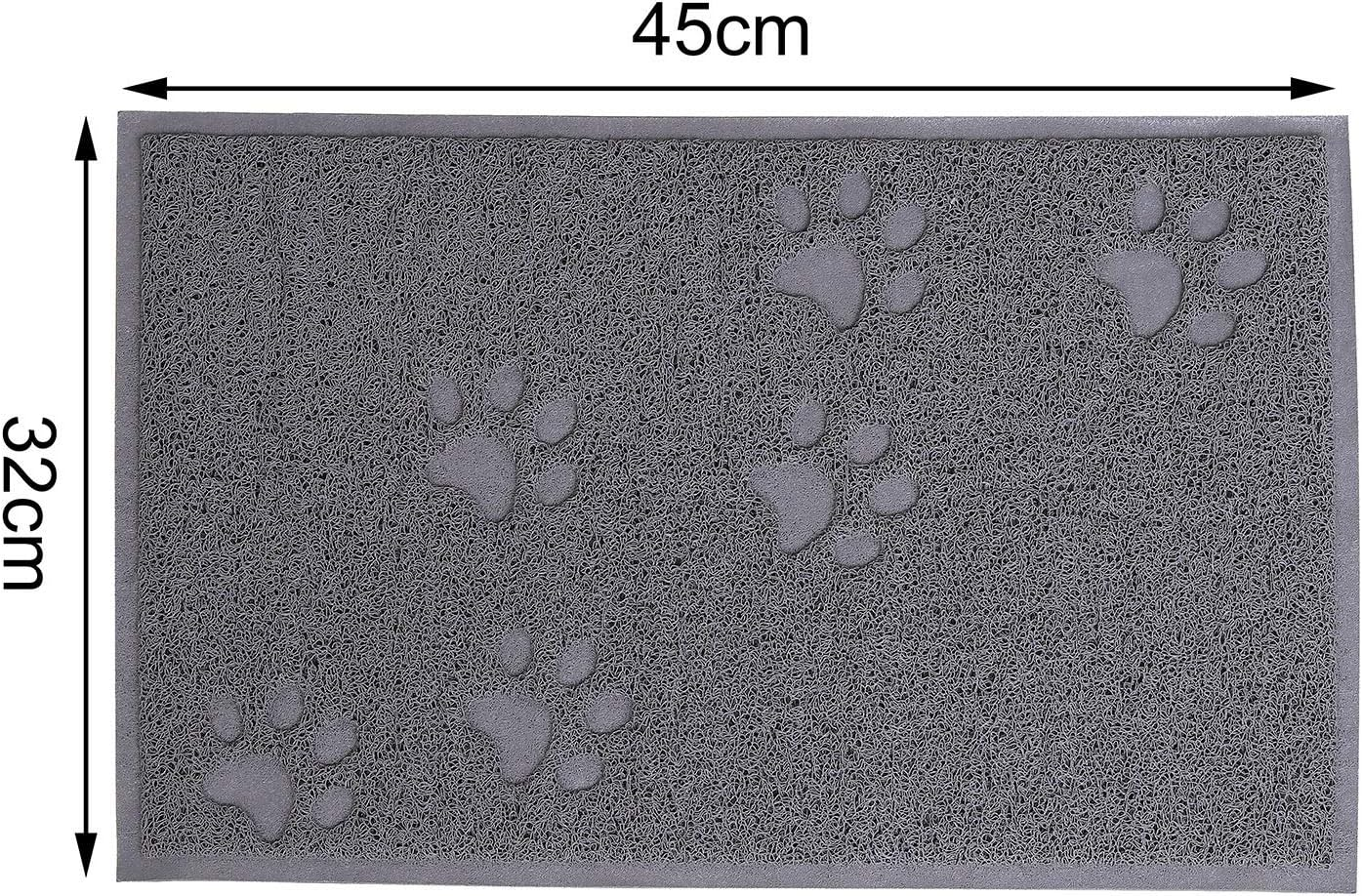 Dibea CM00340 Cat Litter Tray Mat PVC 33 X 45 Cm Cat Litter Mat Catches Litter Easy to Clean Cat Litter Mat Cat Litter Tray image number 2