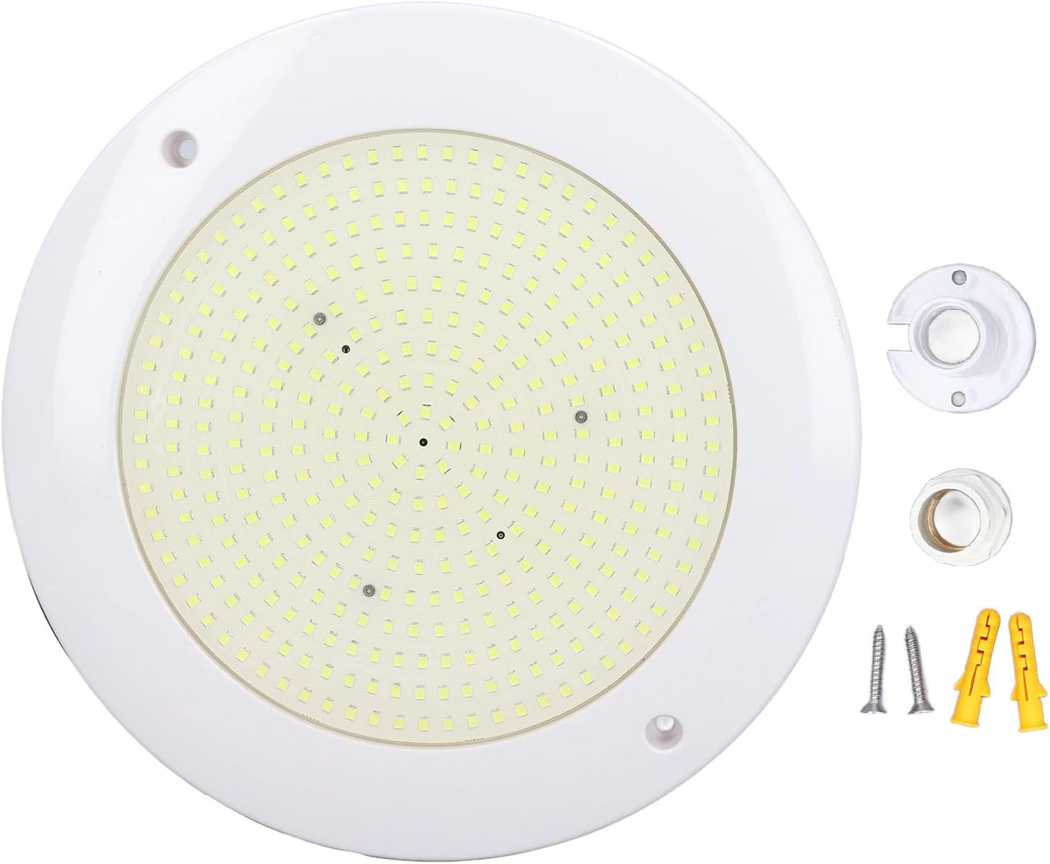 Cryfokt RGB Pool Light 12V 18W ABS PC IP68 Water Proof Underwater Light for Pools & Aquariums (White Light) image number 1