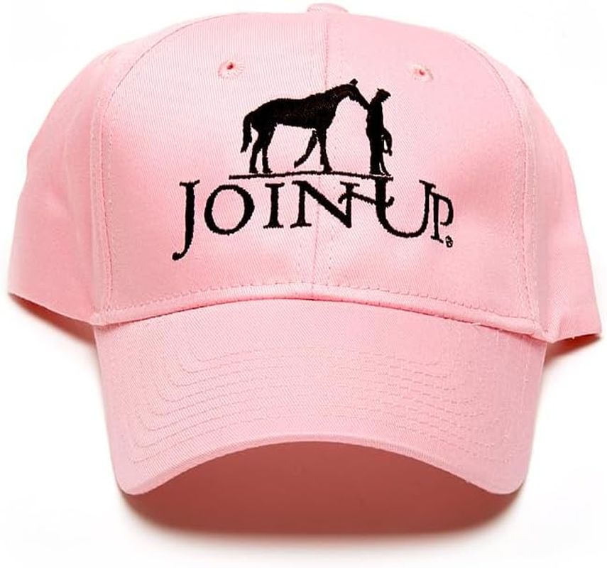 Monty Roberts Pink Official Join-Up&reg; Logo Baseball Cap - One Size Fits Most, Cotton, HAT, Clothing, Shoes & Jewelry, Unisex-Adults Adjustable image number 2