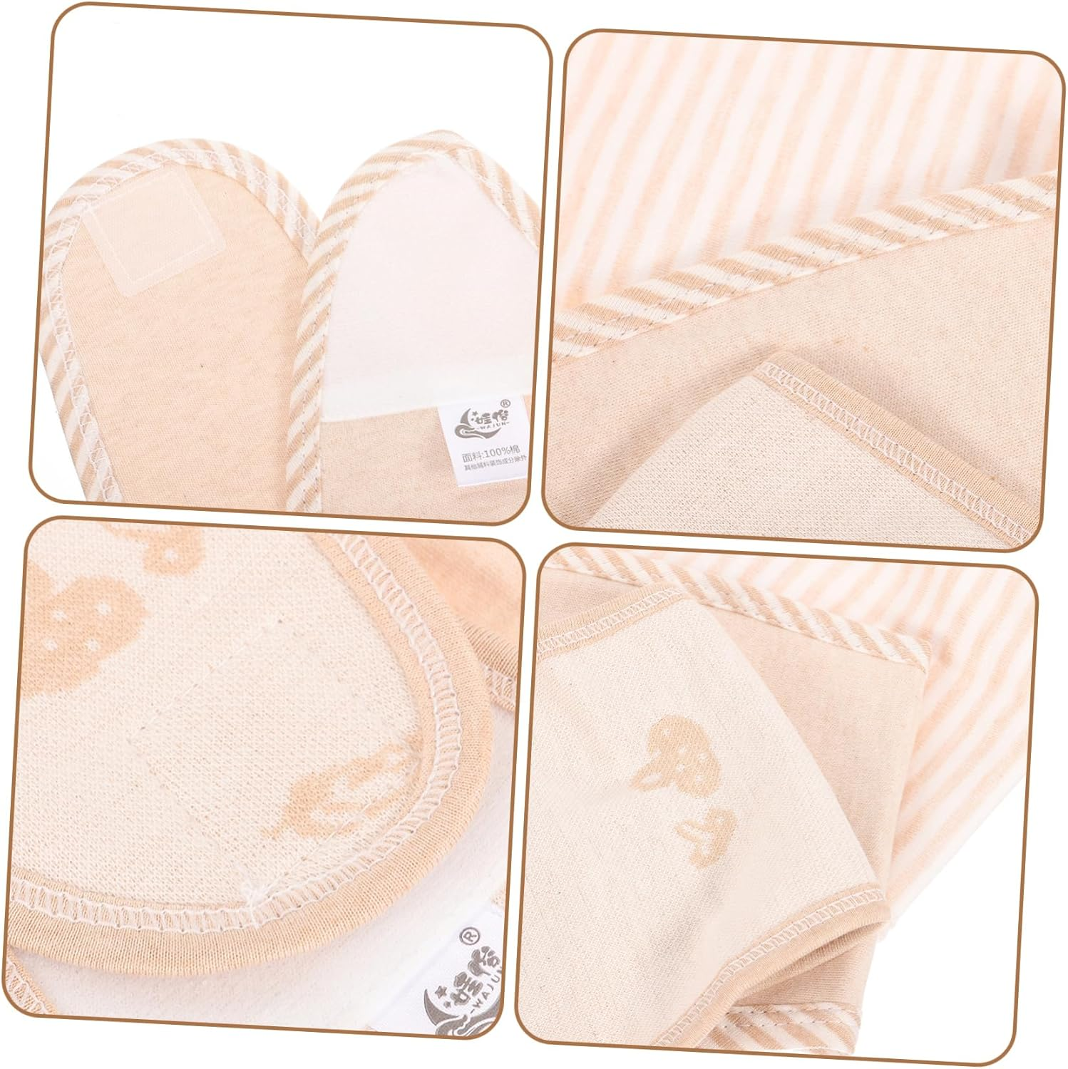 6Pcs Cotton Belly Band Comfortable Newborn Abdomen Bands for Umbilical Cord Care Boy Girl Belly Protectors for Everyday Use image number 5