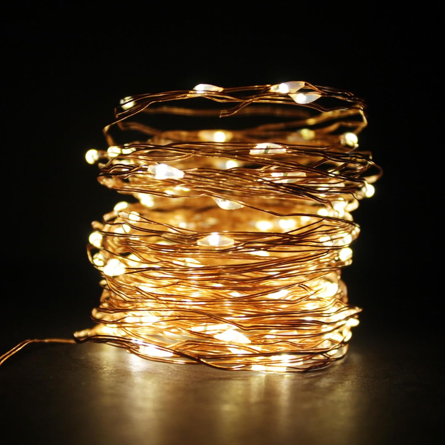 Fairy Christmas Lights Battery Operated, 20M/66Ft/200 LED Warm White String Light, Waterproof Battery Case, Indoor Lights for Xmas Tree Wedding,Party Events Garden Spring Decoration image number 1