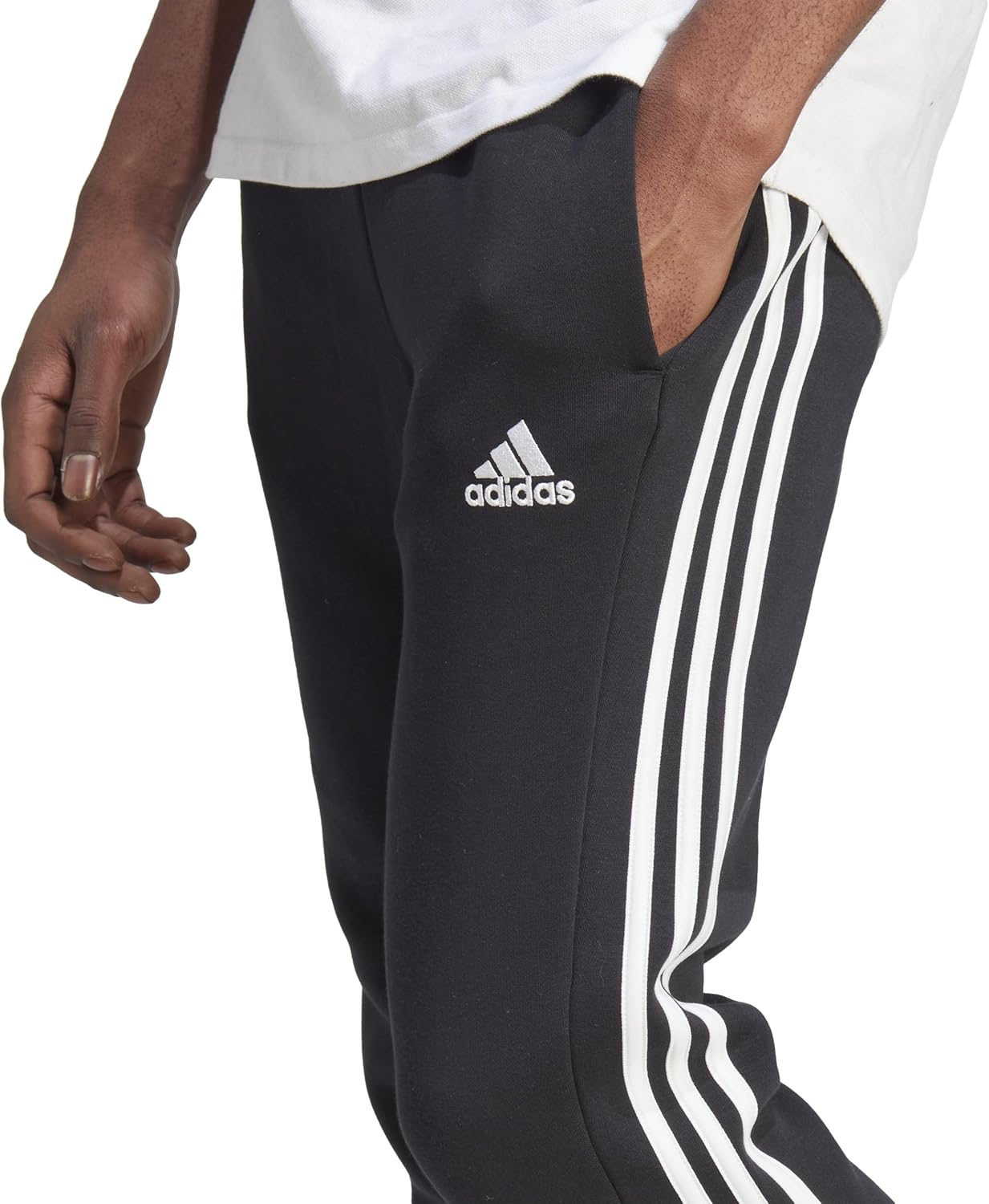 Adidas Sportswear Essentials 3-Stripes Men'S Fleece Tapered Cuff Jogger Pants image number 1