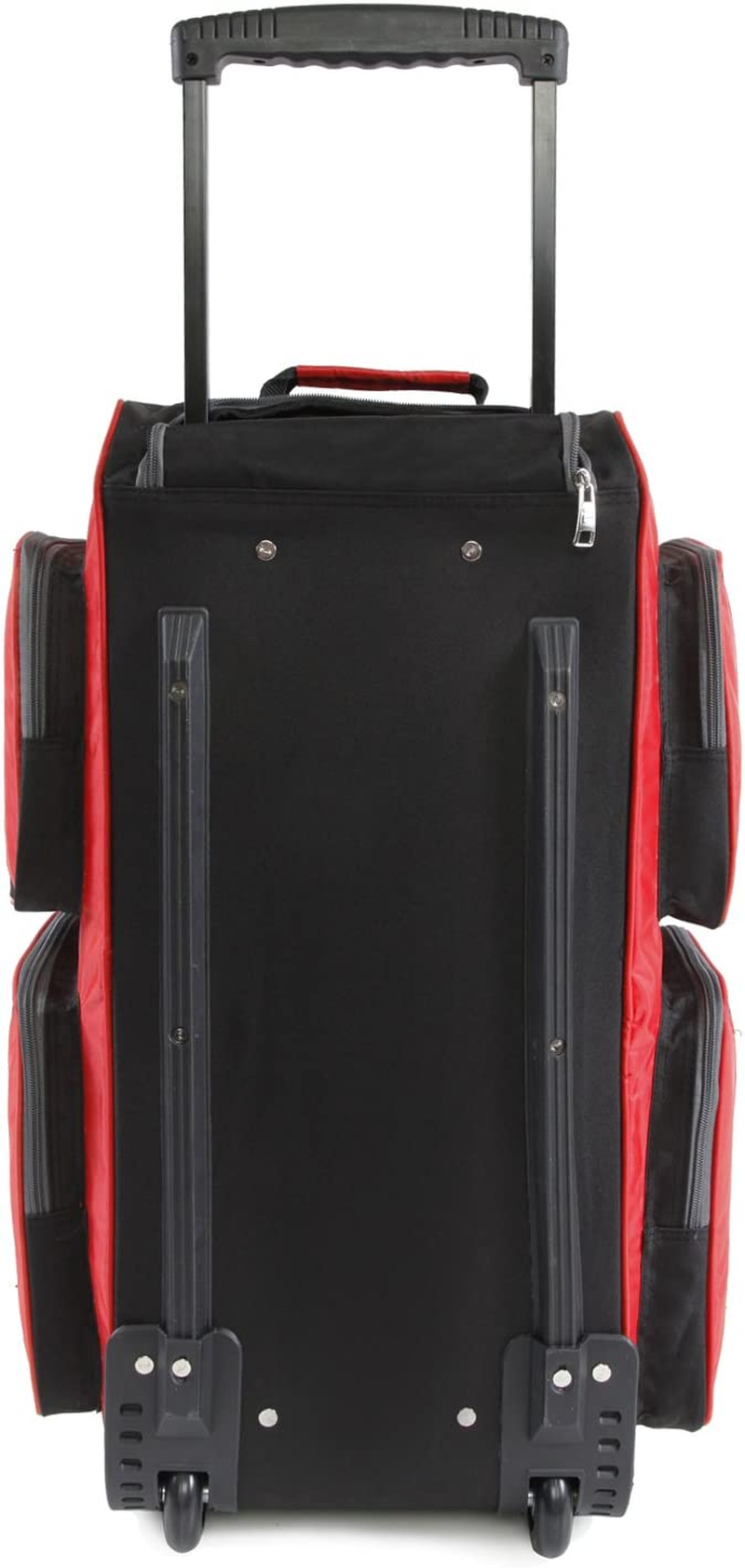 Fila 26" Lightweight Rolling Duffel Bag, Red, One Size, 26" Lightweight Rolling Duffel Bag - Black image number 6