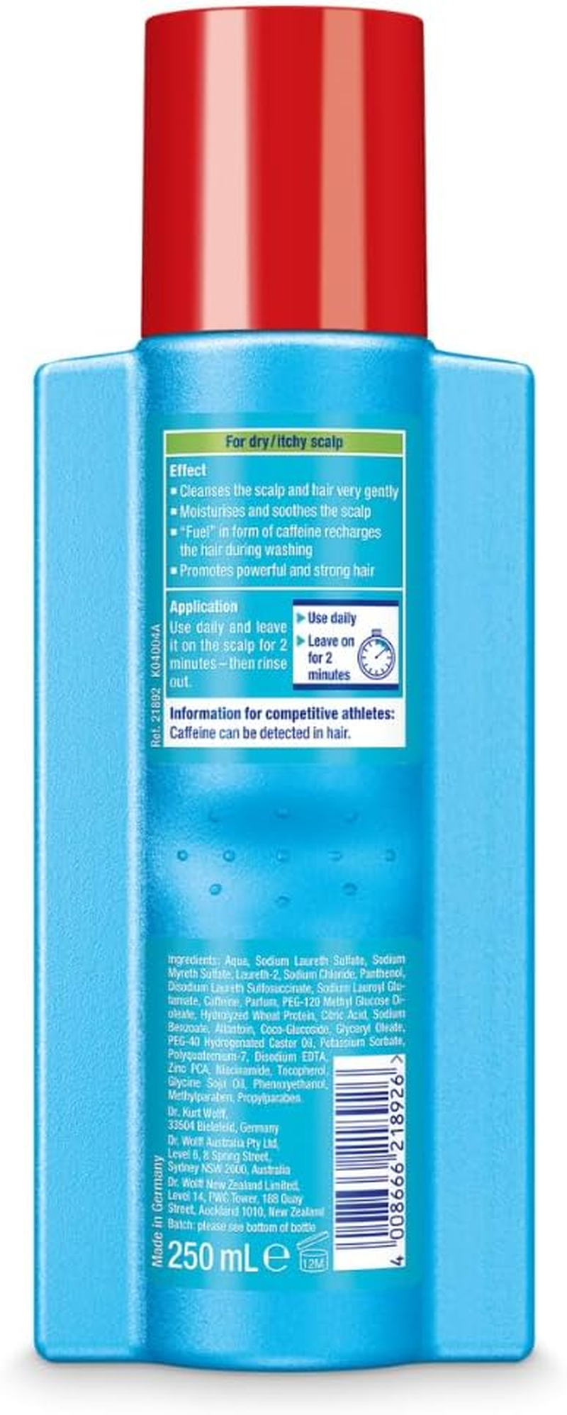 Alpecin Hair Loss Set - Alpecin Hybrid Caffeine Shampoo + Caffeine Liquid Forte 200Ml - Itchy Scalp & Hair Loss image number 3