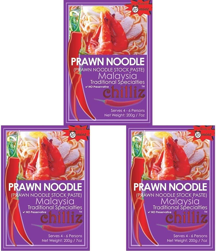 Chilliz Prawn Noodle Stock Paste 200 G, 200 G, Prawn Noodle Stock image number 2