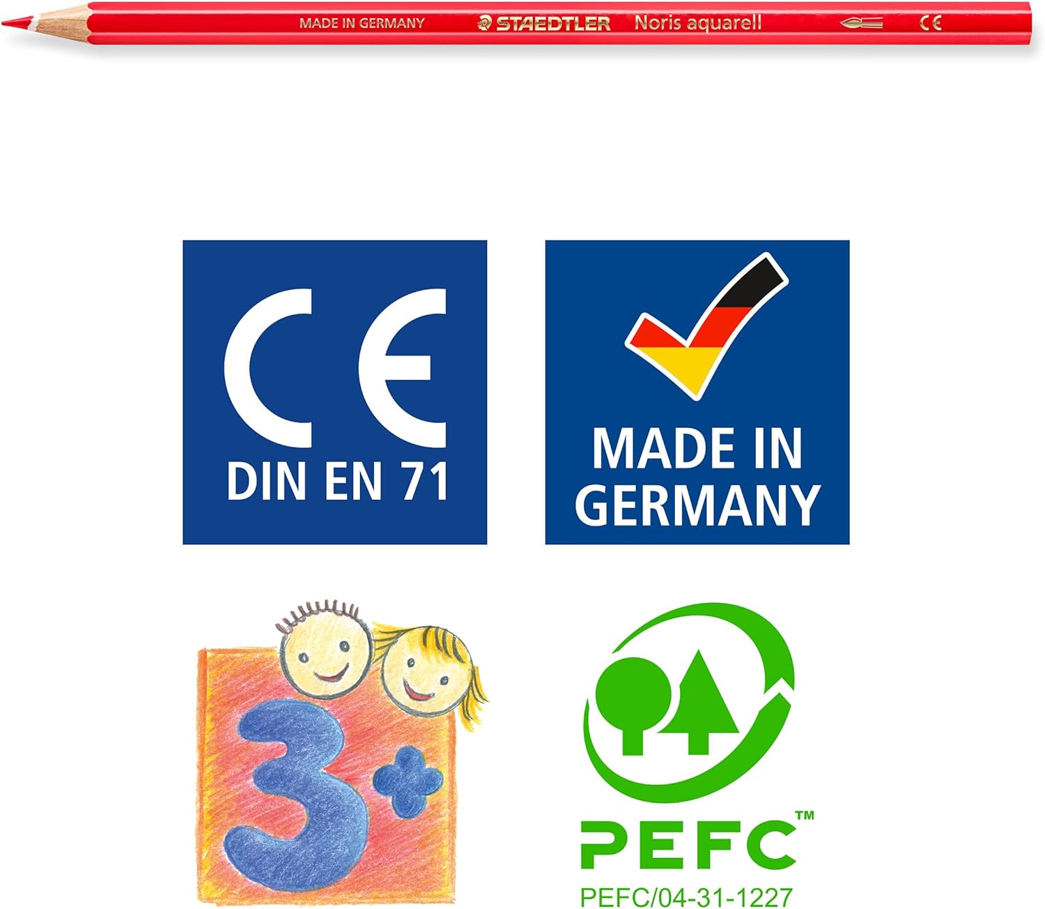 Staedtler Noris Aquarell Coloured Pencil (Pack of 12) image number 2