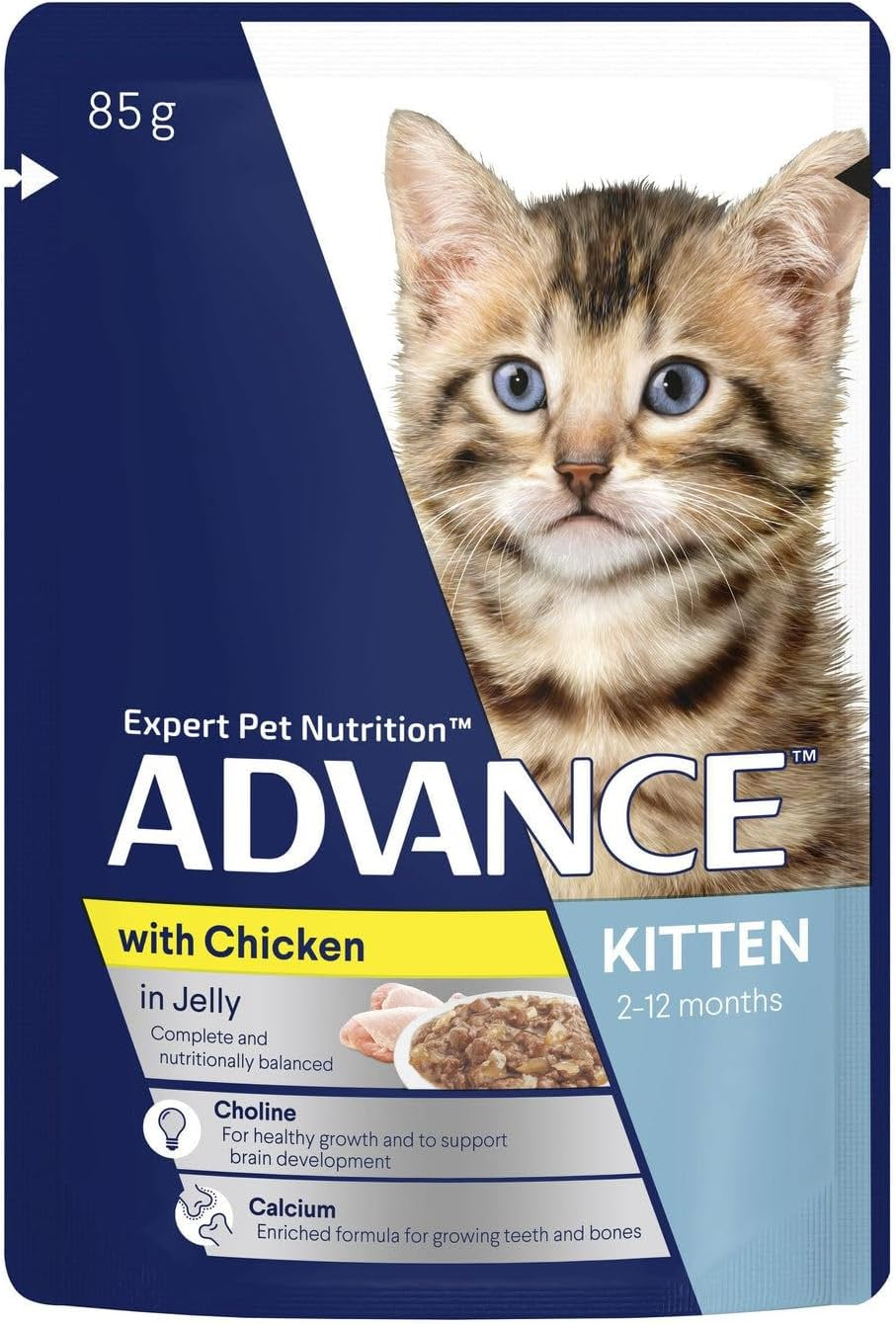 Advance Chicken in Jelly Kitten Wet Food 85 G (Pack of 12)