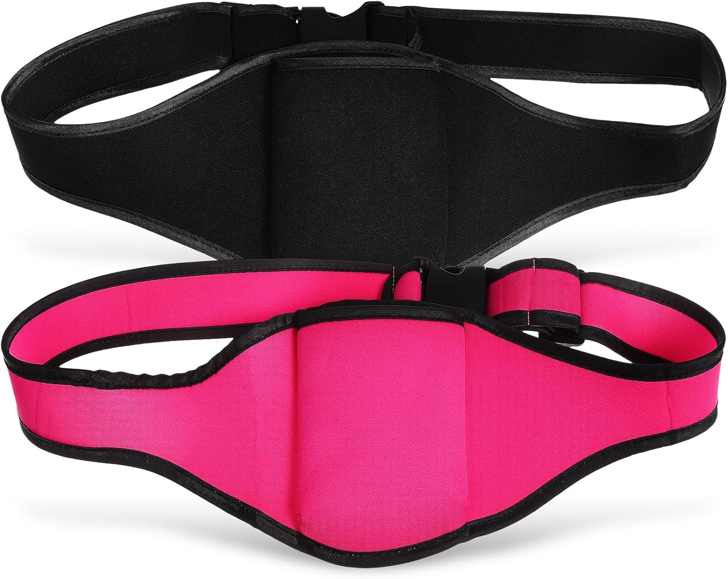 UPKOCH 2Pcs Neoprene Microphone Belt Packs - Black & Pink, Detachable Waist Bags for Running, Fitness, Yoga, and Performance, Secure Storage for Mic, Cards, Keys, and More image number 4