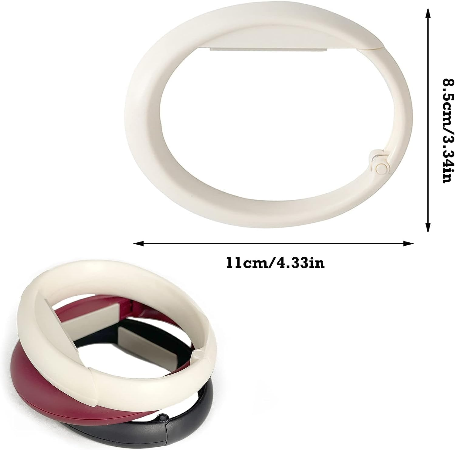 Pack of 3 Handbag Holder Bag Holder for Table, Portable Table Bag Holder, Foldable Handbag Hook for Tables Folding Purse Hooks for Women from Caf&eacute;s Restaurants image number 5